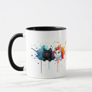 Caneca Gatos Color Splash