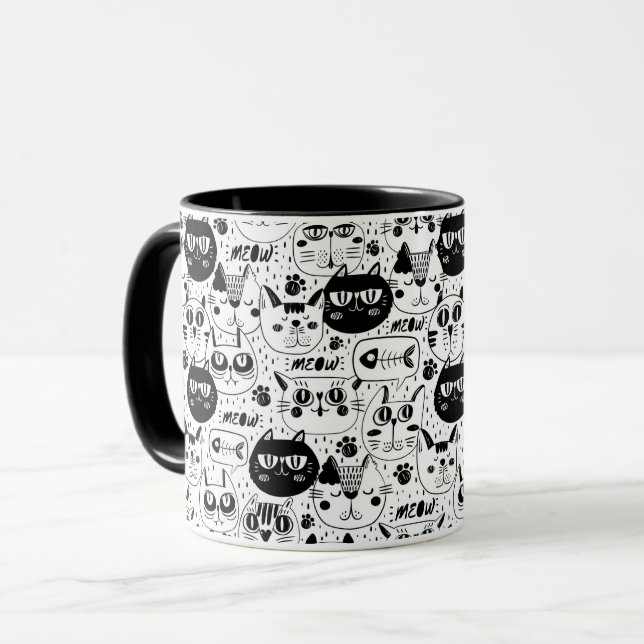 Caneca Gatos Cons (Frente Esquerda)