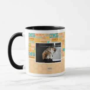 Caneca Gatos de Lol com USB
