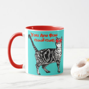 Caneca Gatos De Pata Raspada Você É Um Legal Gato