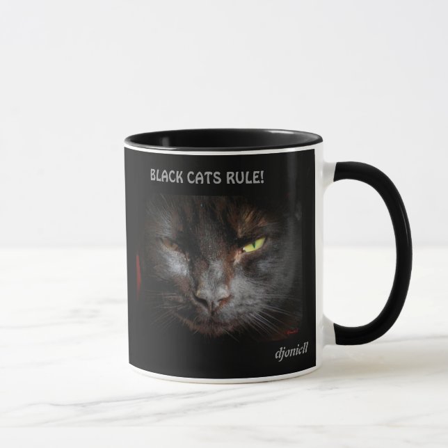 Caneca Gatos do café mais escuro o melhor (Direita)