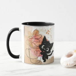 Caneca Gatos e café... meu Furrvorite! :) Bonita, Engraça