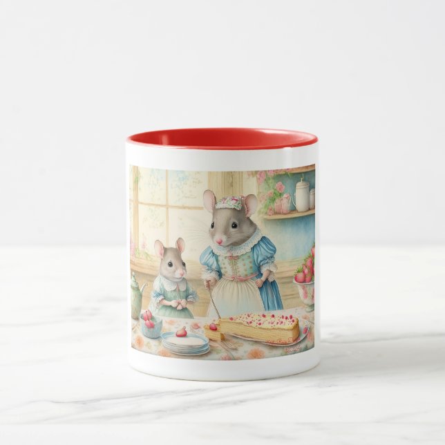 Caneca Gatos fofos de Natal (Centro)