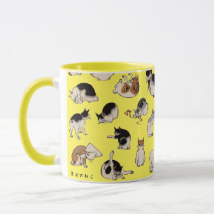 Caneca Gatos Japoneses, Hiroshige, Ukiyo-e