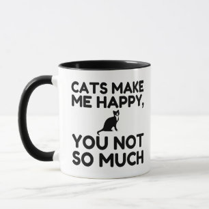 CANECA GATOS ME FAZEM FELIZ QUE NÃO SEJA TANTO