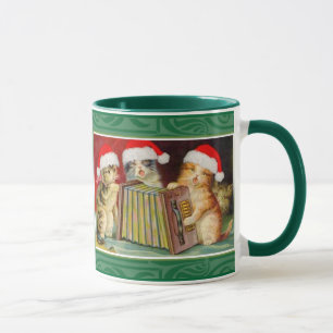 Caneca Gatos natais vintages