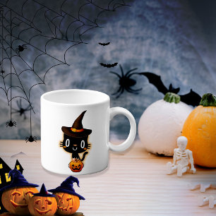 Caneca Gatos Pretos, Dias de as Bruxas engraçados, Cubra