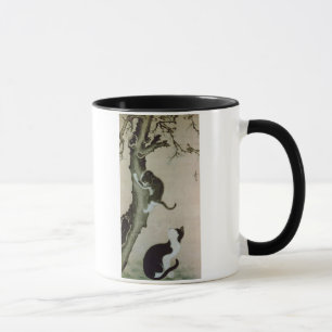 Caneca Gatos, século XVII (tinta na seda)