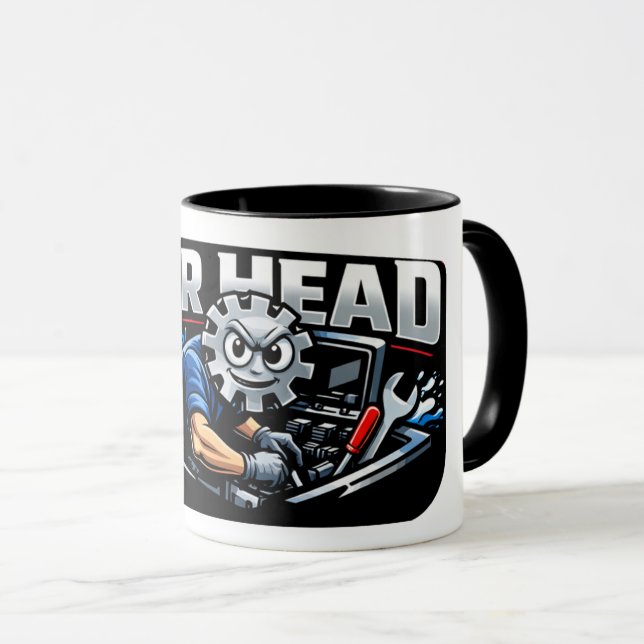 Caneca Gearhead Mechanics Mug (Frente Esquerda)