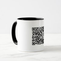 Geek Abstrato de código QR personalizável preto e