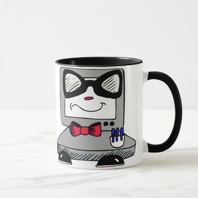Caneca Geek do computador Nerd (Direita)