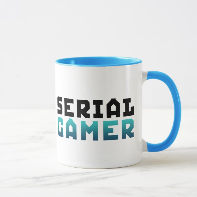 Caneca Geek Engraçado do Jogador Serial (Direita)