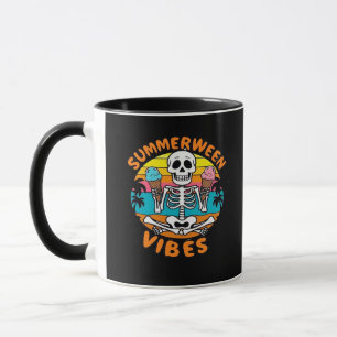 Caneca Gelado Summerween Vibes Skeleton IceCream Summer V