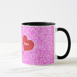 CANECA GELO DE ROLHA DO CORAÇÃO DA RAPARIGA