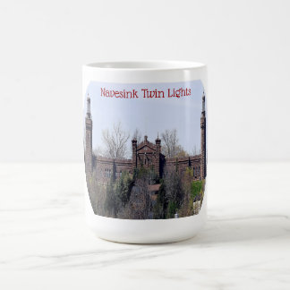 Caneca gêmea do farol das luzes de Navesink