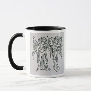 Caneca Gêmeos (gêmeos) uma ilustração 'do Poeti