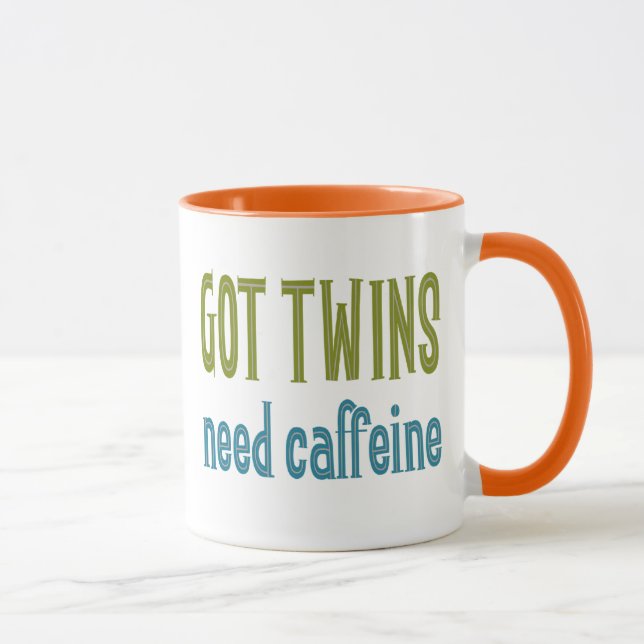 Caneca GÊMEOS OBTIDOS cafeína da necessidade (Direita)