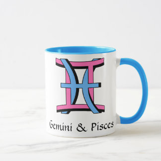 Caneca Gêmeos & peixes PkBl