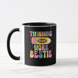 Caneca Geminando com meu trabalho Bestie Spirit Wee Melho