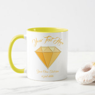Caneca Gemstone Jewelry Amarelo. Casamento de Ouro 50