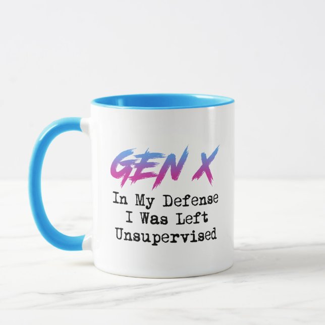 Caneca Gen X - Em Minha Defesa Eu Fui Deixado Sem Supervi (Esquerda)