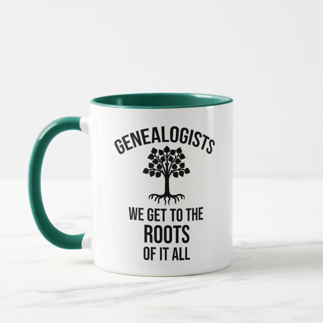 Caneca Genealogistas - Chegamos Às Raízes De Tudo Isso (Esquerda)