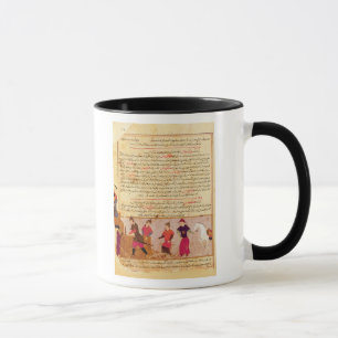 Caneca Genghis Khan e seus filhos pelo al-Ruído de Rashi