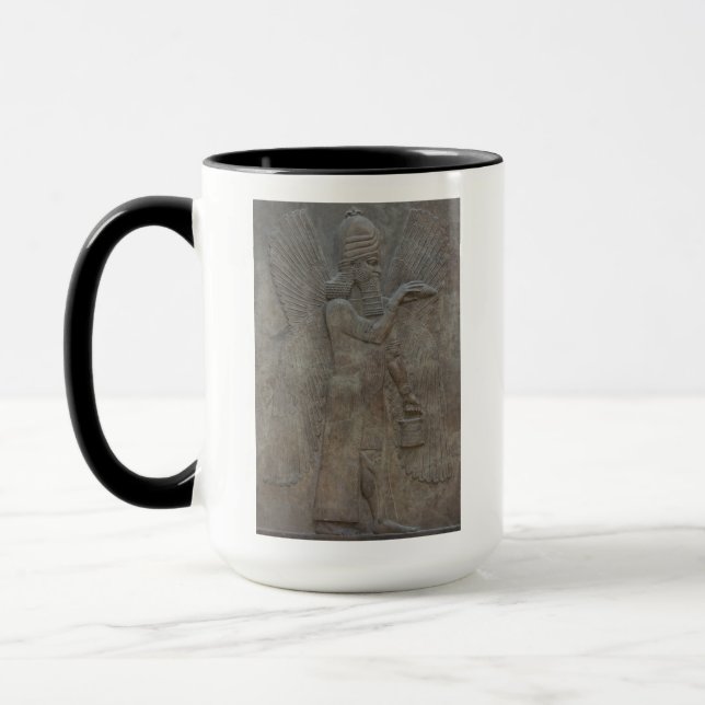 Caneca Genie Benisseur da Assíria e uma divindade mesopot (Esquerda)