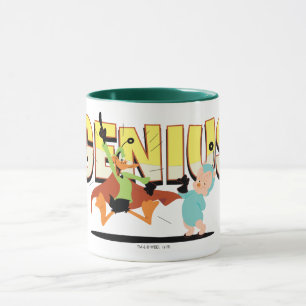 Caneca "Gênio" Duck Dodgers & Eager, cadete espacial jove