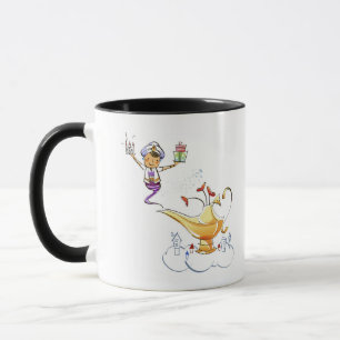 Caneca Génios que trazem uma casa e presentes de uma