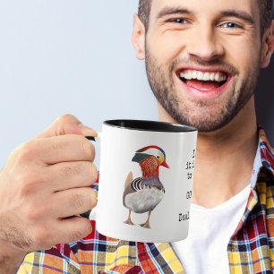 Caneca Gentil Mandarim Duck Engraçado Acordo Com Isso