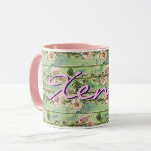 Caneca Gentlow Floral com seu nome