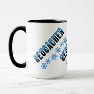 Caneca Geocacher com Capas de Neve