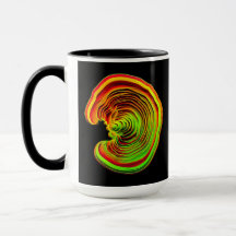 Geometria Abstrata 3D Em Camadas Térmicas Luminosa