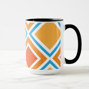 Caneca geometria de abstrato diamante