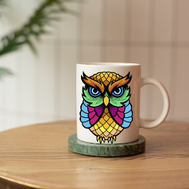 caneca geométrica colorida