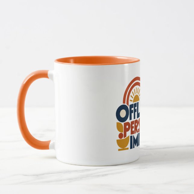 Caneca Geométrica de Personalidade Offline Melhora (Esquerda)