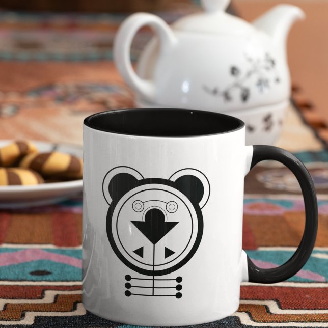 Caneca Geométrico Tatsu Dragon Zodiac (Awaken your day with the bold energy of the Tatsu Dragon zodiac mug.)