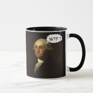 Caneca George Washington que gira em sua sepultura