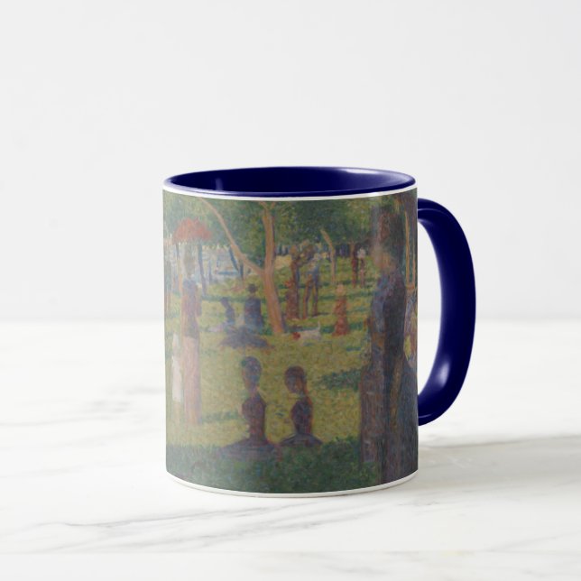 Caneca Georges Pierre Seurat | Estudo para um Domingo em  (Frente Esquerda)