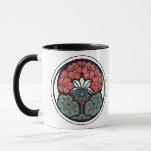 Caneca Geranium Art Nouveau Mug