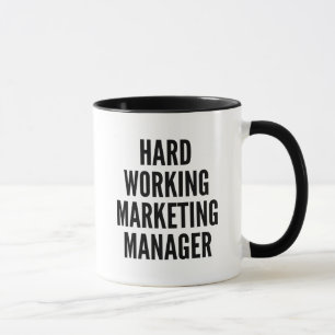 Caneca Gerenciador de Marketing de Trabalho do duro