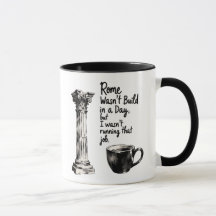 Gerente de projetos Mug, Roma não foi construída e