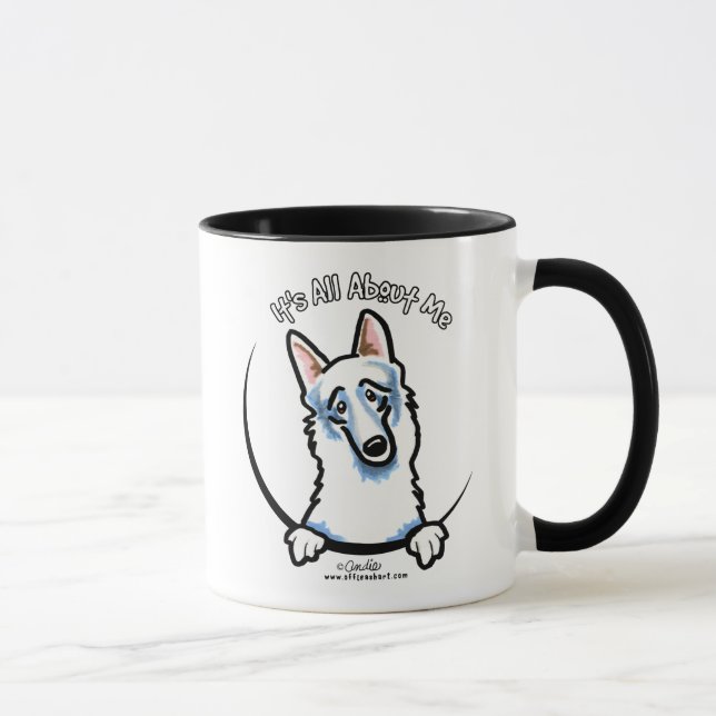 Caneca German shepherd Branco IAAM (Direita)