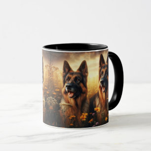 CANECA GERMAN SHEPHERD DUO -205-