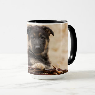 Caneca German shepherd Em Cesta