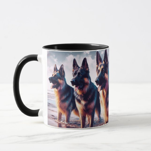 Caneca GERMAN SHEPHERD na PRAIA -208- (Esquerda)