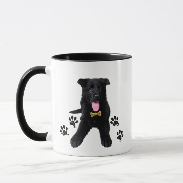 Caneca German shepherd preto (Esquerda)