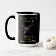 German shepherd Proteja minha mãe