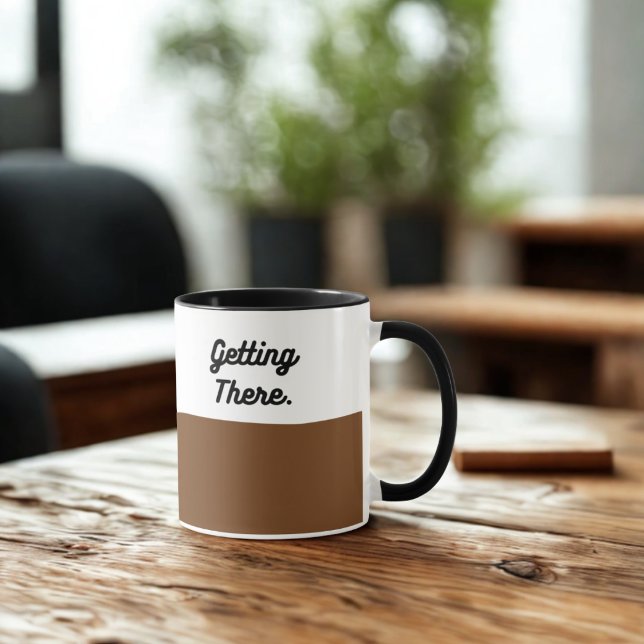 Caneca Getting There – Xícara de Café Divertida pa (Criador carregado)